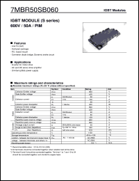 Click here to download 7MBR50SB060 Datasheet