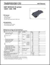 Click here to download 7MBR50SB120 Datasheet