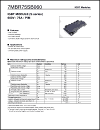 Click here to download 7MBR75SB060 Datasheet
