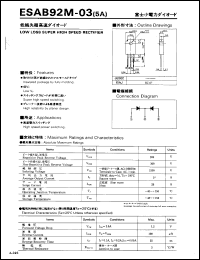 Click here to download ESAB92M-03 Datasheet