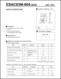 Click here to download ESAC83M-004 Datasheet