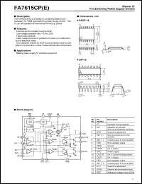 Click here to download FA7615CPE Datasheet