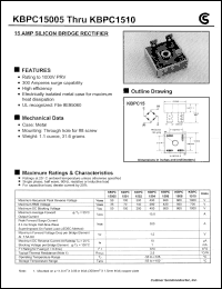 Click here to download KBPC1501 Datasheet