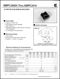 Click here to download KBPC3501 Datasheet