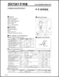 Click here to download 2SK1547-01MR Datasheet