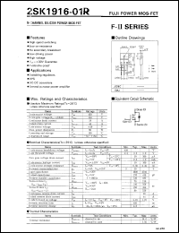 Click here to download 2SK1916-01R Datasheet