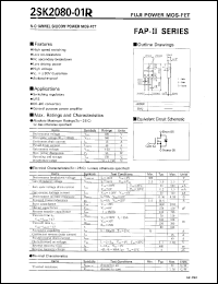 Click here to download 2SK2080-01R Datasheet