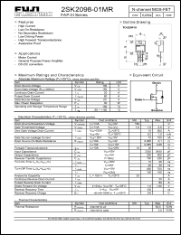 Click here to download 2SK2098 Datasheet