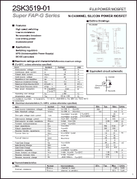Click here to download 2SK3519-01 Datasheet