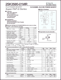 Click here to download 2SK3580-01MR Datasheet