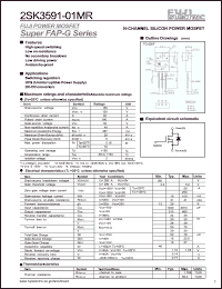 Click here to download 2SK3591-01MR Datasheet