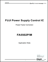 Click here to download FA5502P/M Datasheet