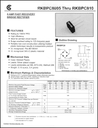 Click here to download RKBPC802 Datasheet