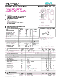 Click here to download 2SK3778-01 Datasheet