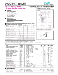 Click here to download 2SK3649-01MR Datasheet