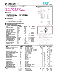Click here to download 2SK3923-01 Datasheet