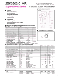 Click here to download 2SK3502-01MR Datasheet