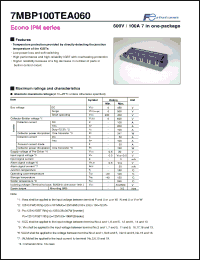 Click here to download 7MBP100TEA060 Datasheet