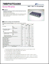 Click here to download 7MBP50TEA060 Datasheet