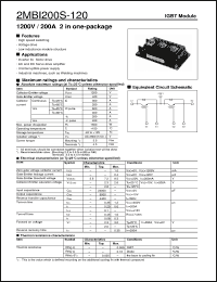 Click here to download 2MBI200S-120 Datasheet