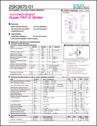 Click here to download 2SK3870-01 Datasheet