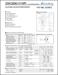 Click here to download 2SK2890-01MR Datasheet