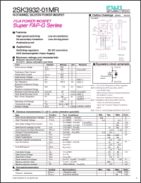 Click here to download 2SK3932-01MR Datasheet