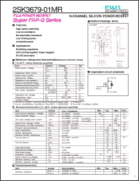 Click here to download 2SK3679-01MR Datasheet