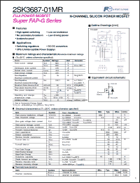 Click here to download 2SK3687-01MR Datasheet