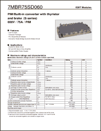 Click here to download 7MBR75SD060 Datasheet