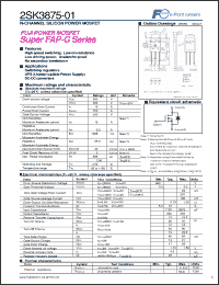 Click here to download 2SK3875-01 Datasheet