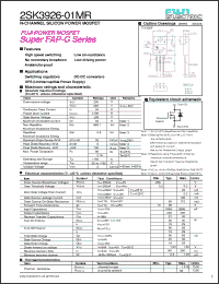 Click here to download 2SK3926-01MR Datasheet