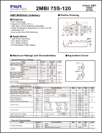 Click here to download 2MBI75S-120 Datasheet