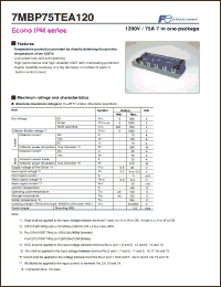 Click here to download 7MBP75TEA120 Datasheet
