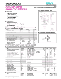 Click here to download 2SK3602-01 Datasheet
