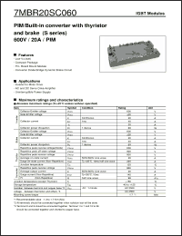 Click here to download 7MBR20SC060 Datasheet