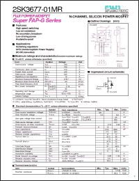 Click here to download 2SK3677-01MR Datasheet