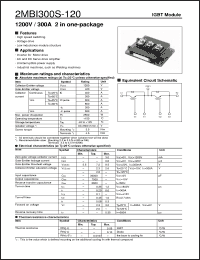 Click here to download 2MBI300S-120 Datasheet