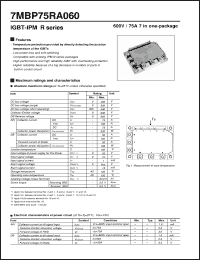 Click here to download 7MBP75RA060 Datasheet
