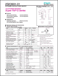 Click here to download 2SK3931-01 Datasheet