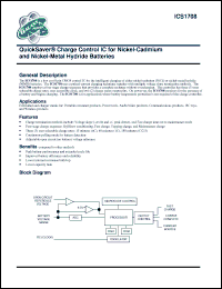 Click here to download ICS1708ST Datasheet