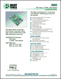Click here to download GAMW2V540PMT Datasheet