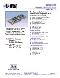 Click here to download GAQW2V540MMT Datasheet