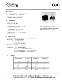 Click here to download G903CO-DC110 Datasheet