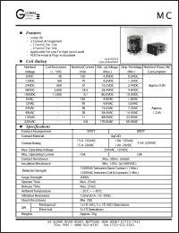 Click here to download MC1C-P-AC110 Datasheet