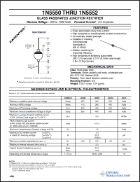Click here to download 1N5550 Datasheet