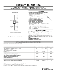 Click here to download 5KP100A Datasheet