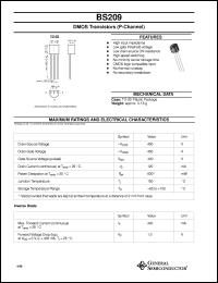 Click here to download BS209 Datasheet