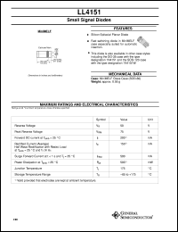 Click here to download LL4151 Datasheet