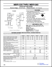 Click here to download MBR1035 Datasheet